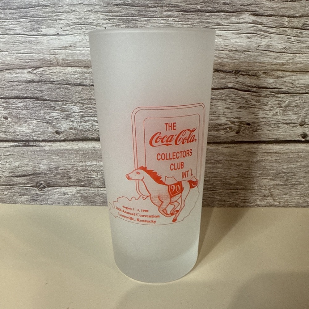 Frosted Coca Cola Collector Club 1990 Kentucky 16th Annual Convention Cup